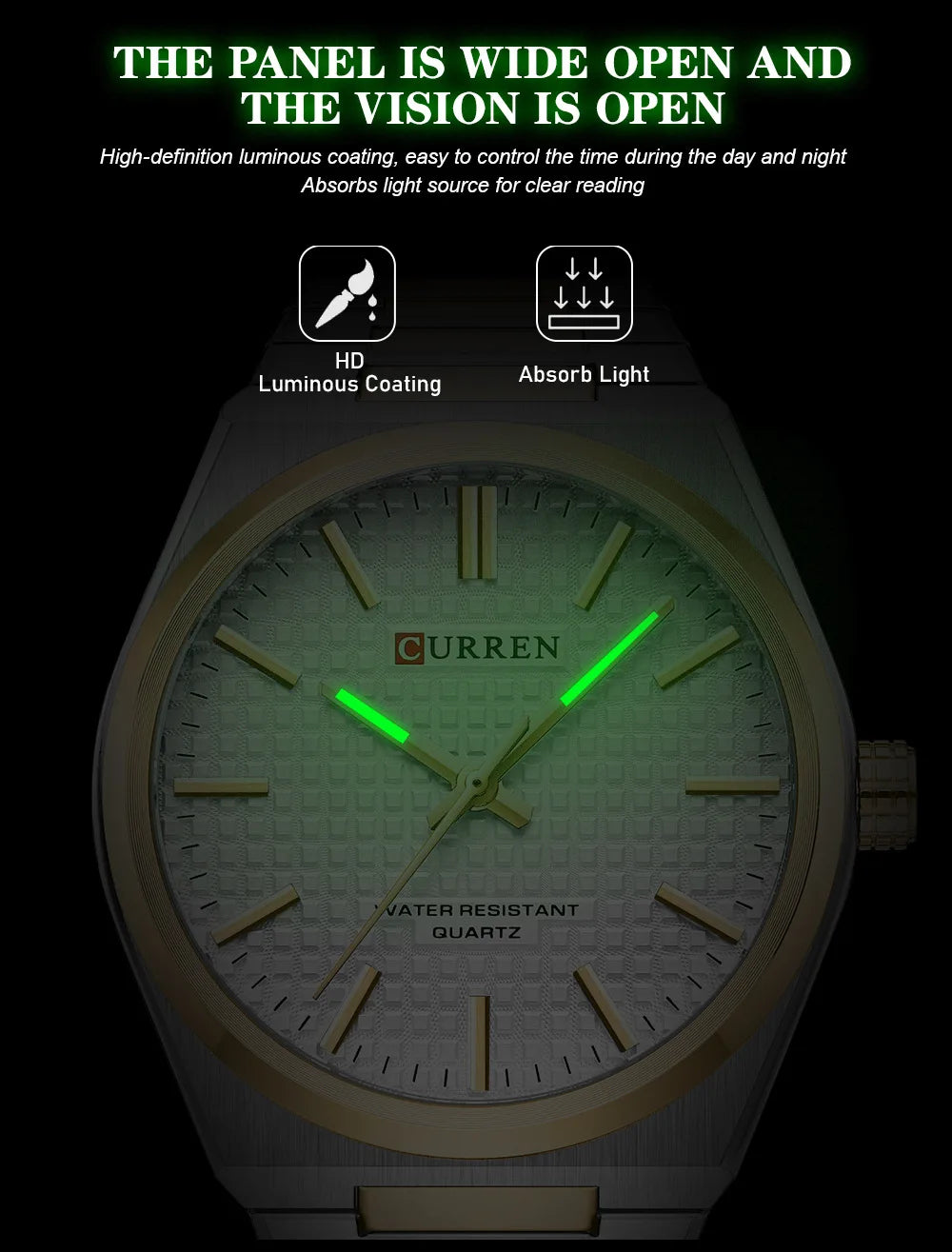 Exclusivo Relógio Curren 8439